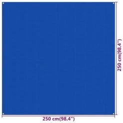 TRUE DEAL Tapis De Tente 250x250 Cm Bleu PEHD -Tente de réception Soldes 67294208 4