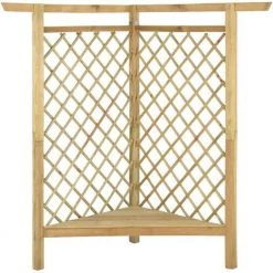 TRUE DEAL Pergola D'angle Avec Banc 166x81x174 Cm Bois De Pin Imprégné -Tente de réception Soldes 67295413 3