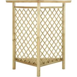 TRUE DEAL Pergola D'angle Avec Banc 166x81x174 Cm Bois De Pin Imprégné -Tente de réception Soldes 67295413 4