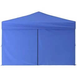 TRUE DEAL Tente De Réception Pliable Avec Parois Bleu 3x3 M -Tente de réception Soldes 67298481 4