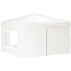 TRUE DEAL Tente De Réception Pliable Avec Parois Blanc 3x3 M -Tente de réception Soldes 67299015 3