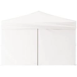 TRUE DEAL Tente De Réception Pliable Avec Parois Blanc 3x3 M -Tente de réception Soldes 67299015 4