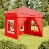 TRUE DEAL Tente De Réception Pliable Avec Parois Rouge 2x2 M 2 TRUE DEAL Tente De Réception Pliable Avec Parois Rouge 2x2 M -Tente de réception Soldes 67299055 1