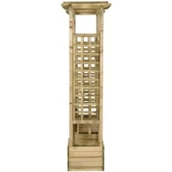 TRUE DEAL Pergola De Jardin Avec Banc Et Jardinières Bois De Pin Imprégné -Tente de réception Soldes 67305634 4