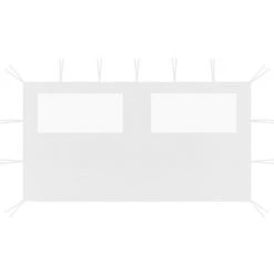 TRUE DEAL Paroi Latérale De Belvédère Avec Fenêtres 4x2 M Blanc