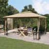 TRUE DEAL Tonnelle Avec Parois Et Toit Double 3x4 M Taupe 1 TRUE DEAL Tonnelle Avec Parois Et Toit Double 3x4 M Taupe -Tente de réception Soldes 67310236 1