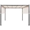 BELIANI Pergola à Lampes LED 310 X 310 Cm Beige - Beige