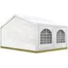 INTENT24.FR Tente Barnum De Réception 5x5 M PE Bâches Amovibles 200-240 G/m² BLANC / Jardin Tonnelle Pavillon Chapiteau - Blanc 2 INTENT24.FR Tente Barnum De Réception 5x5 M PE Bâches Amovibles 200-240 G/m² BLANC / Jardin Tonnelle Pavillon Chapiteau - Blanc -Tente de réception Soldes 6742876 1