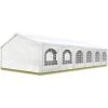 INTENT24.FR Tente Barnum De Réception 5x12 M PE Bâches Amovibles 200-240 G/m² BLANC / Jardin Tonnelle Pavillon Chapiteau - Blanc -Tente de réception Soldes 6742879 1
