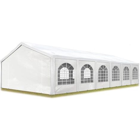 INTENT24.FR Tente Barnum De Réception 5x12 M PE Bâches Amovibles 200-240 G/m² BLANC / Jardin Tonnelle Pavillon Chapiteau - Blanc 3 INTENT24.FR Tente Barnum De Réception 5x12 M PE Bâches Amovibles 200-240 G/m² BLANC / Jardin Tonnelle Pavillon Chapiteau - Blanc