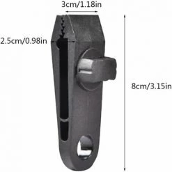 THSINDE Lot De 10 Clips Tarp Camping Caravane Jardin Tente Toile Noire 9 THSINDE Lot De 10 Clips Tarp Camping Caravane Jardin Tente Toile Noire -Tente de réception Soldes 67503052 3