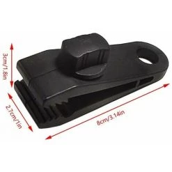 Thsinde Lot De 6 Clips De Fixation Pour Bâches De Camping, Bâches, Caravanes, Bâches De Jardin Noir -Tente de réception Soldes 67503063 2