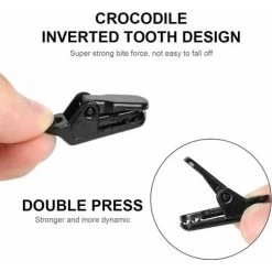 Cisea Clips De Tente, Clips De Bâche, Petits Clips De Support De Bâche De Type Clip, Clips D'auvent Coupe-vent, Clips D'auvent De Camping, Pinces Crocodiles En Plastique D'extérieur 33*10*13mm Noir 20pcs，KoleZy -Tente de réception Soldes 67563544 3