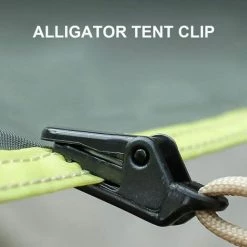 Cisea Clips De Tente, Clips De Bâche, Petits Clips De Support De Bâche De Type Clip, Clips D'auvent Coupe-vent, Clips D'auvent De Camping, Pinces Crocodiles En Plastique D'extérieur 33*10*13mm Noir 20pcs，KoleZy -Tente de réception Soldes 67563544 4