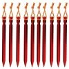 Cisea Hiker Piquets Tente, Sardines Tente Camping 18 Cm Avec Pochette De Rangement, Lot De 10（rouge） -Tente de réception Soldes 67564117 1