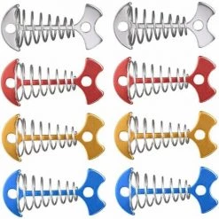 GRID COOL Piquets D'ancrage De Pont En Alliage D'aluminium Piquets De Tente En Forme D'arête De Poisson Avec Boucle à Ressort Et Cordon De Réglage Pour Le Camping 8PCS 7.7*3.6cm，Fonepro -Tente de réception Soldes 67575591 2