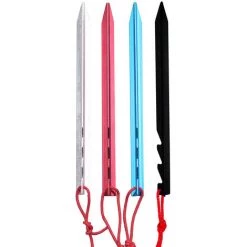 ENLENK Piquets De Tente 10 Pièces Sardines Camping Piquets De Fixation Léger Avec Sac De Rangement Pour Randonnée Voyage En Plein Air Activités Extérieur -Tente de réception Soldes 67585033 5