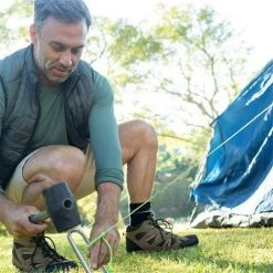 FLYME Piquets De Sol, D'agrafes De Jardin Piquets D'armature Crochets En U En Acier Galvanisé Ancrage Au Sol Robuste Pour Le Camping Clôture De Trampoline -Tente de réception Soldes 67635530 4