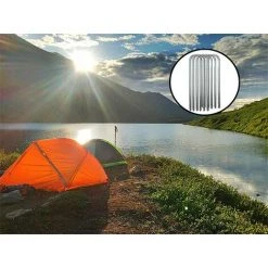 FLYME Piquets De Sol, D'agrafes De Jardin Piquets D'armature Crochets En U En Acier Galvanisé Ancrage Au Sol Robuste Pour Le Camping Clôture De Trampoline -Tente de réception Soldes 67635530 5