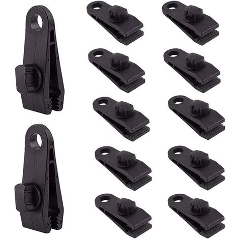 FLYME Clip De Bâche 12 Pièces Clips De Tente En Plastique En Nylon Clips De Tente De Bouche De Crocodile Set Polyvalent Coupe-vent Boucle Fixe Clip Accessoires De Tente 3 FLYME Clip De Bâche 12 Pièces Clips De Tente En Plastique En Nylon Clips De Tente De Bouche De Crocodile Set Polyvalent Coupe-vent Boucle Fixe Clip Accessoires De Tente