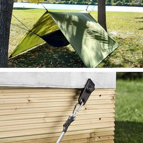 FLYME Clip De Bâche 12 Pièces Clips De Tente En Plastique En Nylon Clips De Tente De Bouche De Crocodile Set Polyvalent Coupe-vent Boucle Fixe Clip Accessoires De Tente 6 FLYME Clip De Bâche 12 Pièces Clips De Tente En Plastique En Nylon Clips De Tente De Bouche De Crocodile Set Polyvalent Coupe-vent Boucle Fixe Clip Accessoires De Tente – Image 4