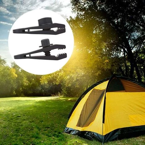 FLYME Clip De Bâche 12 Pièces Clips De Tente En Plastique En Nylon Clips De Tente De Bouche De Crocodile Set Polyvalent Coupe-vent Boucle Fixe Clip Accessoires De Tente 7 FLYME Clip De Bâche 12 Pièces Clips De Tente En Plastique En Nylon Clips De Tente De Bouche De Crocodile Set Polyvalent Coupe-vent Boucle Fixe Clip Accessoires De Tente – Image 5