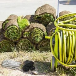 QERSTA 40 Pcs Piquets De Jardin, Sardine Bache Avec 40 Rondelles, Piquets De Fixation Pour Bàche Toile Paillage, Tissu De Mauvaises Herbes, Feuilles De Sol Tente 15*4cm -Tente de réception Soldes 67645866 3