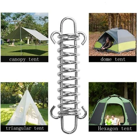 TANABATA 10 Pièces Ressort De Tension Tendeur De Ressort En Acier Inoxydable Boucle De Corde De Ressort De Tente Pour Tente Tendeur De Corde De Tente D'auvent Convient 4 TANABATA 10 Pièces Ressort De Tension Tendeur De Ressort En Acier Inoxydable Boucle De Corde De Ressort De Tente Pour Tente Tendeur De Corde De Tente D'auvent Convient - Image 2