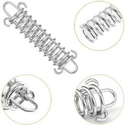 TANABATA 10 Pièces Ressort De Tension Tendeur De Ressort En Acier Inoxydable Boucle De Corde De Ressort De Tente Pour Tente Tendeur De Corde De Tente D'auvent Convient 10 TANABATA 10 Pièces Ressort De Tension Tendeur De Ressort En Acier Inoxydable Boucle De Corde De Ressort De Tente Pour Tente Tendeur De Corde De Tente D'auvent Convient -Tente de réception Soldes 67668552 4