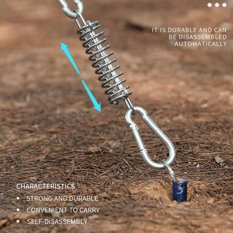 TANABATA 10 Pièces Ressort De Tension Tendeur De Ressort En Acier Inoxydable Boucle De Corde De Ressort De Tente Pour Tente Tendeur De Corde De Tente D'auvent Convient 7 TANABATA 10 Pièces Ressort De Tension Tendeur De Ressort En Acier Inoxydable Boucle De Corde De Ressort De Tente Pour Tente Tendeur De Corde De Tente D'auvent Convient - Image 5