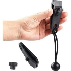 TANABATA 20 Pcs Pinces Linoléum Réutilisables Tarp Clips PoignéE Verrouillage Robuste Pour Camping, L'agriculture, Jardin, Housses Bateau, Auvents, Bannières—Noir, 10 Pinces De Tente+10 Cordes Attachées -Tente de réception Soldes 67668606 5