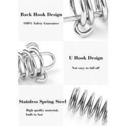 TANABATA Lot De 4 Ressorts De Tension Pour Tente De Camping, Voile D'Ombrage, Auvent, Accessoires De Fixation Inoxydable, Ressort De Traction Pour Un Montage SûR, En Acier Inoxydable, Tendeur De CâBle -Tente de réception Soldes 67668609 5