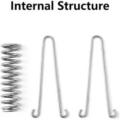 TANABATA 4 Pièces Boucles à Ressort Pour Tente Ressort En Acier Pour Auvent Tente Corde Résistante Boucle De Corde Pour Tente Kit De Fixation Pour Voile De Jardin Tendeur Accessoires De Tente De Voyages -Tente de réception Soldes 67668627 4