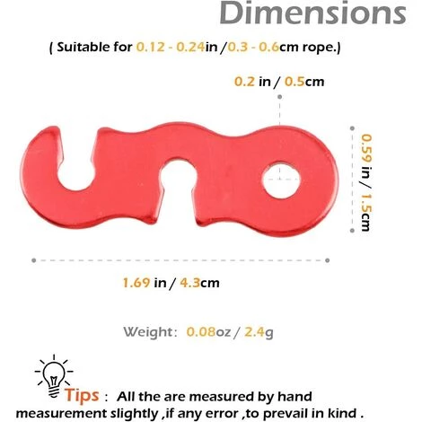 OSQI 12Pcs Tendeur De Corde Tendeur Camping En Alliage D'Aluminium Crochet Ajusteur De Corde Durable Antidérapant Pour Tente Bâche Randonnée Camping 4 OSQI 12Pcs Tendeur De Corde Tendeur Camping En Alliage D'Aluminium Crochet Ajusteur De Corde Durable Antidérapant Pour Tente Bâche Randonnée Camping – Image 2