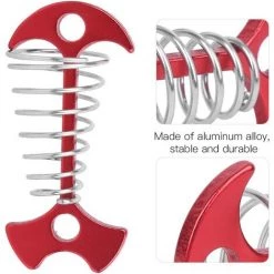 OSQI Crochet De Boucle De Corde Chevilles D'ancrage Au Sol Pour Le Camping 4 Pièces -Tente de réception Soldes 67677068 4