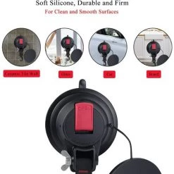 ENLENK Lot De 2 Ventouses D'ancrage Solides Pour Voiture Avec Crochet De Fixation Pour Auvent Latéral De Voiture, Bateau, Camping, Bâche, Tentes, Bagages, Bâches Et Couvertures De Véhicule. -Tente de réception Soldes 67679011 3