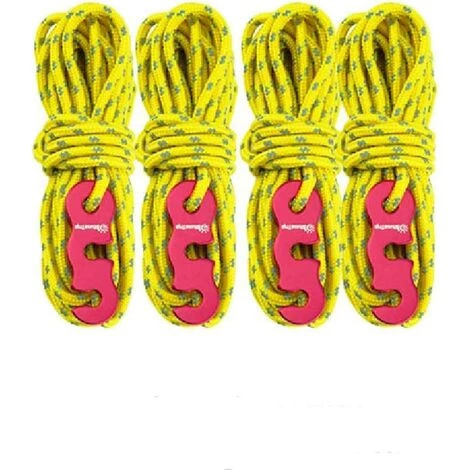 ENLENK 4 Pièces Cordes Pour Tente Réfléchissante, Corde De Tente Réfléchissante, Avec Réglage, Il Est Très Approprié Pour Le Camping En Plein Air, La Randonnée, L'Auvent, La Tente, Etc 3 ENLENK 4 Pièces Cordes Pour Tente Réfléchissante, Corde De Tente Réfléchissante, Avec Réglage, Il Est Très Approprié Pour Le Camping En Plein Air, La Randonnée, L'Auvent, La Tente, Etc
