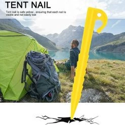 ENLENK Lot De 20 Piquets De Tente En Plastique, Piquets De Tente En Plastique De 14,5 Cm, Piquets De Tente De Camping Robustes, Crochets De Piquets De Fixation Au Sol, Piquets De Tente à Vis Pour Tente, Camping, Auvent, Jardins 10 ENLENK Lot De 20 Piquets De Tente En Plastique, Piquets De Tente En Plastique De 14,5 Cm, Piquets De Tente De Camping Robustes, Crochets De Piquets De Fixation Au Sol, Piquets De Tente à Vis Pour Tente, Camping, Auvent, Jardins -Tente de réception Soldes 67684580 4