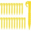 FLYME 20 Pièces Piquets De Tente En Plastique, 14.5cm Clous Tente Plastique, Sardine Tente Camping Résistant, Piquets De Fixation Sol Crochet, Piquets De Tente Spirale Pour Tentes Camping Auvent Jardin