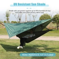 SUPERSELLER Jardin Piscine Tente Anti-mouches Bâche Voile Auvent étanche Pluie Mouche Pare-soleil Résistant Aux UV Abri De Camping Avec Piquets Sac De Rangement En Corde Pour Terrasse Extérieure Jardin Activités De Jardin 10,5 X 8,2 FT - Orange -Tente de réception Soldes 67873380 5