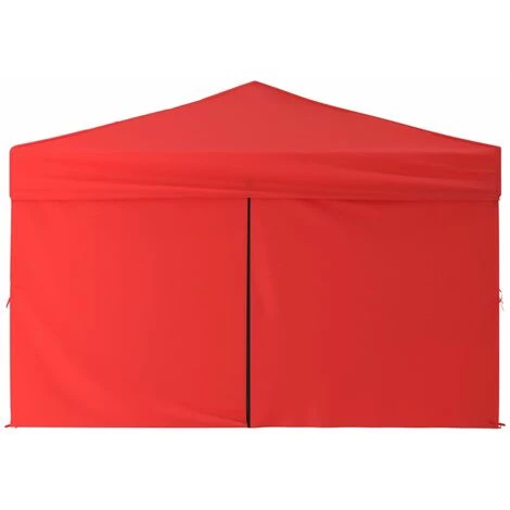 Tente De Réception Pliable Avec Parois Rouge 3x3 M VidaXL - Rouge 6 Tente De Réception Pliable Avec Parois Rouge 3x3 M VidaXL - Rouge - Image 4