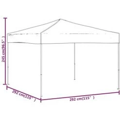 Tente De Réception Pliable Rouge 3x3 M VidaXL - Rouge -Tente de réception Soldes 67893694 3