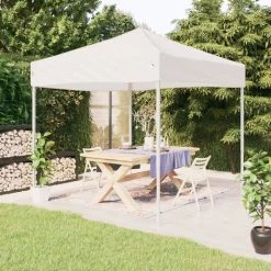 Tente De Réception Pliable Blanc 2x2 M VidaXL - Blanc -Tente de réception Soldes 67893695 2