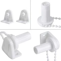 LTS FAFA Ensemble Embrayage Chaîne De Store Enrouleur Perle Ajustable Pour Store Rideau Voilage Tube 17mm Kit D'accessoires Support De Roue D'embrayage Poulie Latérale Kit De Réparation De Haute Qualité -Tente de réception Soldes 67894193 4