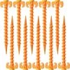 LTS FAFA Ongles Au Sol Piquets De Tente En Plastique PP De Qualité, Corde Piquet Clou Pour La Tente D'Exterieur Equipement Accessoire De TentePour Plage, Plage, Jungle, Boue.Jaune(20cm×4.5cm, ⌀10)