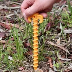 LTS FAFA Ongles Au Sol Piquets De Tente En Plastique PP De Qualité, Corde Piquet Clou Pour La Tente D'Exterieur Equipement Accessoire De TentePour Plage, Plage, Jungle, Boue.Jaune(20cm×4.5cm, ⌀10) -Tente de réception Soldes 67894251 4