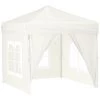 Tente De Réception Pliable Avec Parois Crème 2x2 M VidaXL - Crème -Tente de réception Soldes 67944099 1