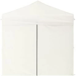 Tente De Réception Pliable Avec Parois Crème 2x2 M VidaXL - Crème -Tente de réception Soldes 67944099 4