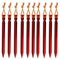 YIDOMDE Zhuoxuan Piquets Tente, Sardines Tente Camping Avec Pochette De Rangement, Lot De 10£šrouge£© -Tente de réception Soldes 68068986 5