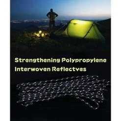 OYLDA Cordon Réfléchissant 5 Mm Cordon De Guidage De Tente Avec Réglage En Aluminium, Pour Store De Camping Et De Randonnée, Rouge, 6 Pièces -Tente de réception Soldes 68137835 3